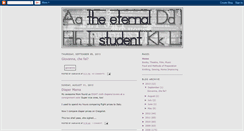 Desktop Screenshot of eternalstudent.blogspot.com