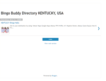 Tablet Screenshot of bingodirectorykentucky.blogspot.com