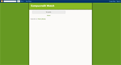 Desktop Screenshot of compucreditwatch.blogspot.com