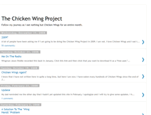 Tablet Screenshot of chickenwingproject.blogspot.com