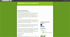 Desktop Screenshot of mitsubishilancerevolution9.blogspot.com