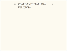 Tablet Screenshot of comidavegetarianadeliciosa.blogspot.com