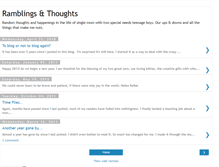 Tablet Screenshot of myramblingsandthoughts.blogspot.com