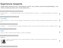 Tablet Screenshot of experienciainexperta.blogspot.com