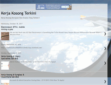 Tablet Screenshot of kerjakosonglatest.blogspot.com