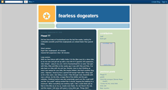 Desktop Screenshot of fearlessdogeaters.blogspot.com