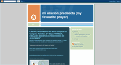 Desktop Screenshot of mioracionpredilecta.blogspot.com