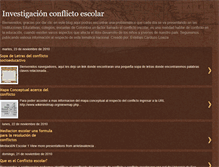 Tablet Screenshot of investigacionconflictoescolar.blogspot.com