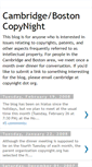 Mobile Screenshot of cambridgecopynight.blogspot.com