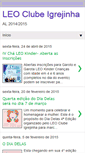 Mobile Screenshot of leoclubeigrejinha.blogspot.com