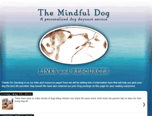 Tablet Screenshot of mindfuldog.blogspot.com