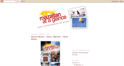 Desktop Screenshot of mazatlanataglance.blogspot.com
