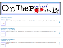 Tablet Screenshot of onthepodcast.blogspot.com