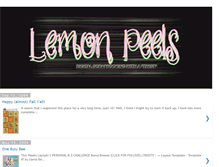 Tablet Screenshot of lemonpeels.blogspot.com