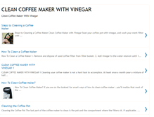 Tablet Screenshot of cleancoffeemakerwithvinegar.blogspot.com