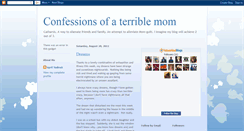 Desktop Screenshot of confessionsofaterriblemom.blogspot.com