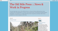 Desktop Screenshot of oldstilepress.blogspot.com