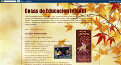 Desktop Screenshot of cosasdeducacioninfantil.blogspot.com