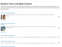 Tablet Screenshot of colon-cleanse-health.blogspot.com