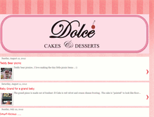 Tablet Screenshot of dolce-cakes.blogspot.com