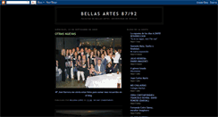 Desktop Screenshot of bellasartes87-92.blogspot.com