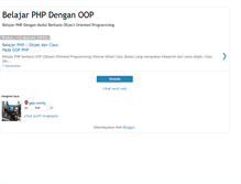 Tablet Screenshot of gep-belajar-php-oop.blogspot.com