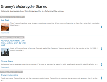 Tablet Screenshot of grannysmotorcyclediaries.blogspot.com