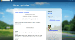 Desktop Screenshot of nemetnyelvtabor.blogspot.com