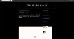 Desktop Screenshot of free-sudoku-online.blogspot.com
