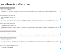 Tablet Screenshot of burnedcaloriewalkingwhen.blogspot.com