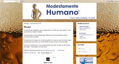 Desktop Screenshot of modestamentehumano.blogspot.com