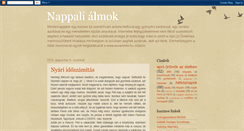Desktop Screenshot of nappalialmok.blogspot.com