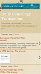 Mobile Screenshot of genealogytranscriber.blogspot.com