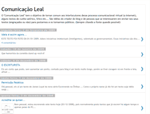 Tablet Screenshot of comunicacaoleal.blogspot.com