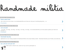 Tablet Screenshot of handmademilitia.blogspot.com