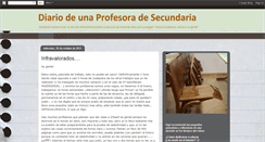 Desktop Screenshot of diariodeunaprofesoradesecundaria.blogspot.com