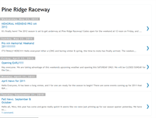 Tablet Screenshot of pineridgeraceway.blogspot.com