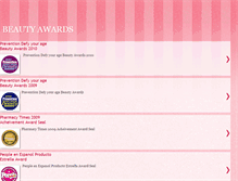 Tablet Screenshot of beautyawards.blogspot.com