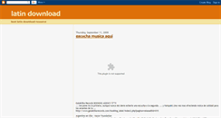 Desktop Screenshot of latindownload.blogspot.com