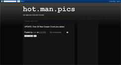 Desktop Screenshot of hotmanpics.blogspot.com