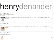 Tablet Screenshot of henrydenander.blogspot.com