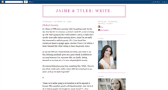 Desktop Screenshot of jaimeandtyler.blogspot.com