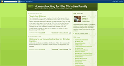 Desktop Screenshot of christianfamilyhomeschool.blogspot.com