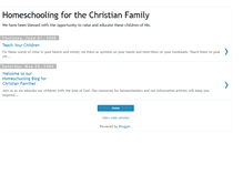 Tablet Screenshot of christianfamilyhomeschool.blogspot.com