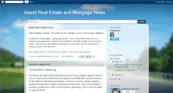 Desktop Screenshot of islandrealestateandmortgagenews.blogspot.com