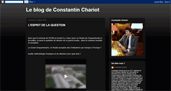 Desktop Screenshot of leblogdeconstantinchariot.blogspot.com