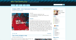Desktop Screenshot of mp3-4-download.blogspot.com