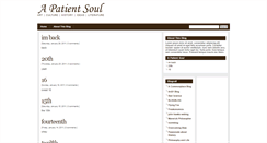 Desktop Screenshot of apatientsoul.blogspot.com