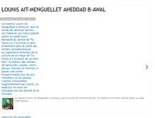 Tablet Screenshot of lounis-ait-menguellet-aheddad-b-awal.blogspot.com