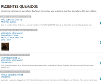 Tablet Screenshot of pacientesquemados.blogspot.com